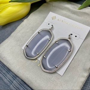 Kendra Scott Danielle Earrings in Slate Cat's Eye